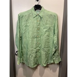 Tommy Bahama Mens LS Button Up‎ Shirt-Size Large-100% Linen